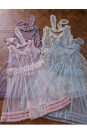 Cat Romance Cellophane Candy Wrapper Bunny Ears Overdress(Reservation/4 Colours/Full Payment Without Shipping)